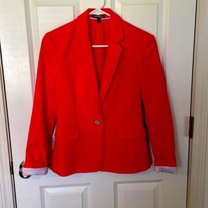 Express One Button Red Blazer size 2. Fully lined
